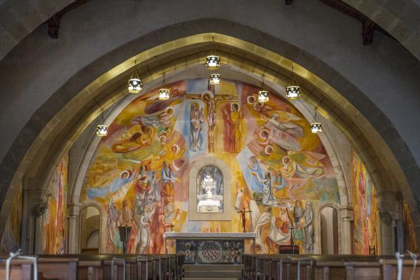 Inside Ermita de la Mare de Déu de Paret-Delgada
